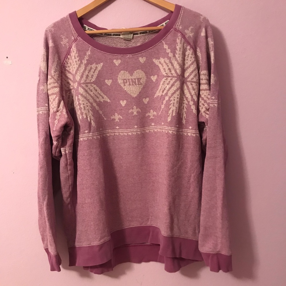 PINK Holiday Crewneck